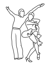 Tanzsportgemeinschaft Fürth e.V. - Lateinpaar Logo